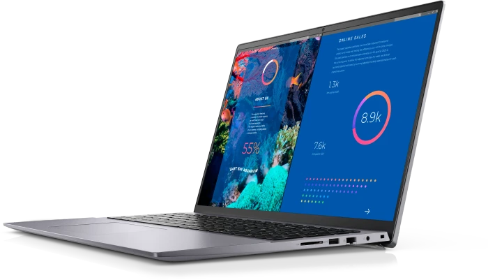 Dell Vostro 16 5635, Titan Grey, Ryzen 5 7530U, 16GB RAM, 512GB SSD, DE