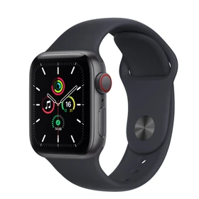Apple Watch SE (GPS + Cellular) 40mm space grau mit Sportarmband Mitternacht