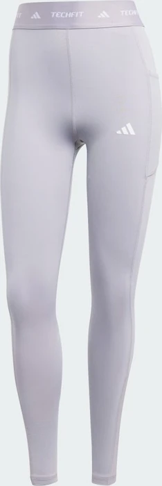 adidas TECHFIT Stash Pocket Full-Length Hose lang glory grey (Damen)