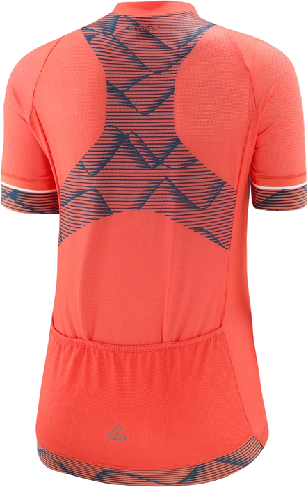 Löffler Full-Zip Vent Trikot kurzarm fire opal (Damen)