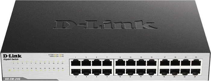D-Link GO Easy Desktop Gigabit Switch, 24x RJ-45