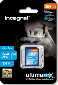 Integral UltimaPro X3 R300/W200 256GB, UHS-II U3, Class 10