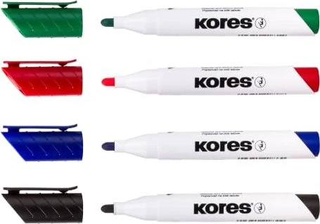 Kores K-Marker XW1 Whiteboardmarker sortiert, 4er-Set