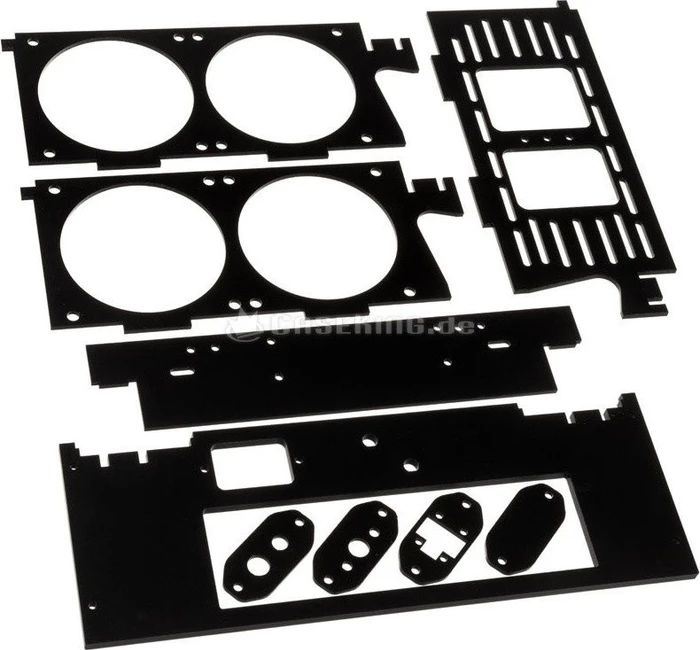 Lazer3D HT5 Stealth, schwarz, Acrylfenster, Mini-ITX