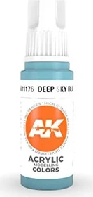 AK-Interactive 3rd Gen Acrylic Colors Acrylic Modelling Colors deep sky blue, 17ml