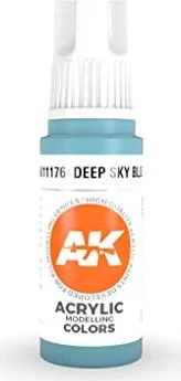 AK-Interactive 3rd Gen Acrylic Colors Acrylic Modelling Colors deep sky blue, 17ml