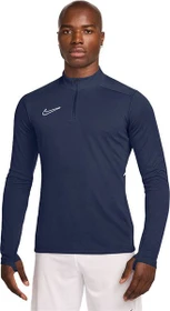 Nike Academy Dri-FIT Football 1/4-Zip Funktionsshirt langarm midnight navy/white (Herren)