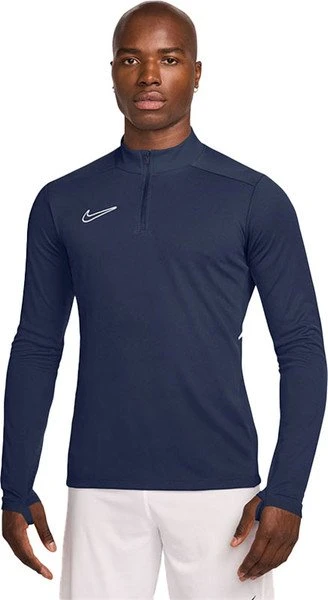 Nike Academy Dri-FIT Football 1/4-Zip Funktionsshirt langarm midnight navy/white (Herren)