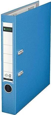 Leitz Qualitäts Ordner 2-Ring 180° Plastik, 50mm, A4, hellblau, 20er-Pack