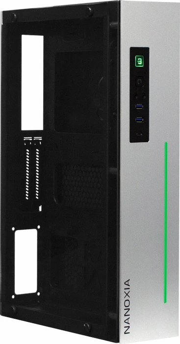 Nanoxia Project S Mini, silber, Glasfenster, Mini-ITX