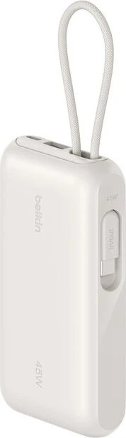 Belkin UltraCharge Powerbank mit integriertem Kabel (20 cm) 10K beige