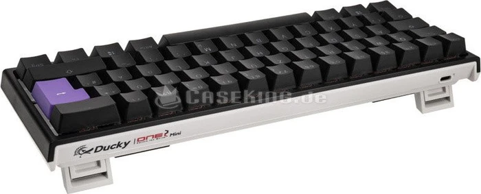 Ducky One 2 Mini RGB PBT, LEDs RGB, schwarz, MX SPEED RGB Silver, USB, US