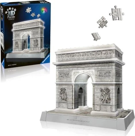 Ravensburger Puzzle 3D Puzzle Iconics Triumphbogen Paris - mit Licht