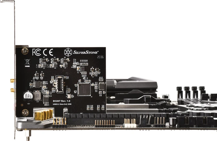 SilverStone ECU07, 1x USB-C 3.2 Key-A Header, PCIe 3.0 x4