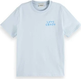 Scotch & Soda Artwork T-Shirt kurzarm shirting blue (Damen)