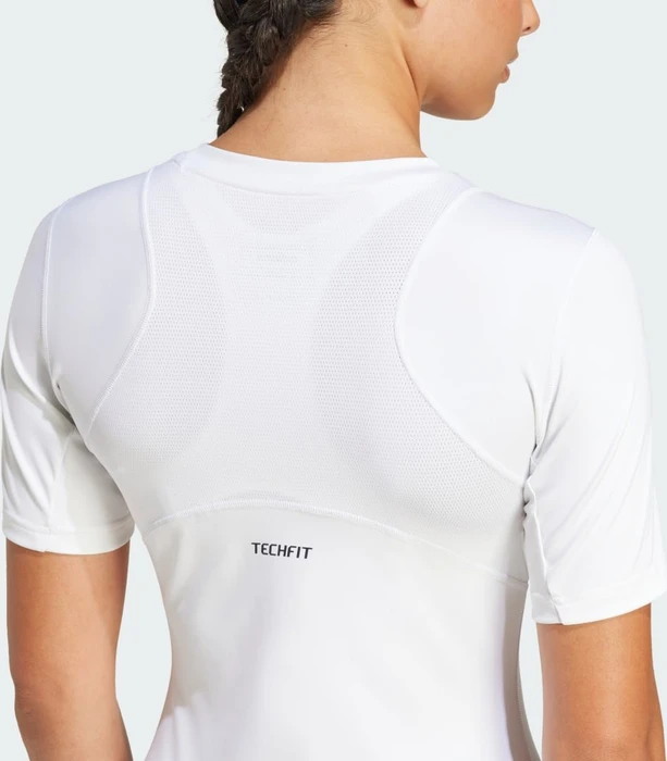 adidas Techfit Training Kompressionsshirt kurzarm weiß (Damen)