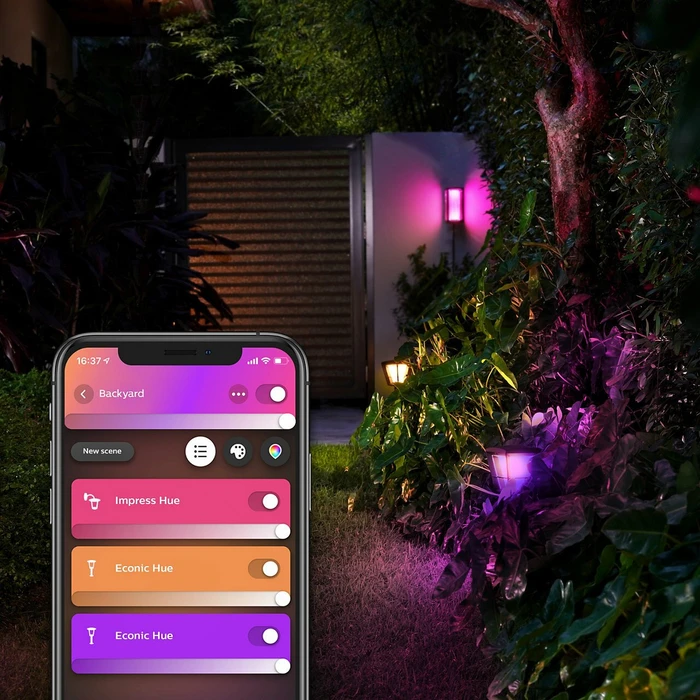 Philips Hue White and Color Ambiance Impress Wandleuchte schwarz