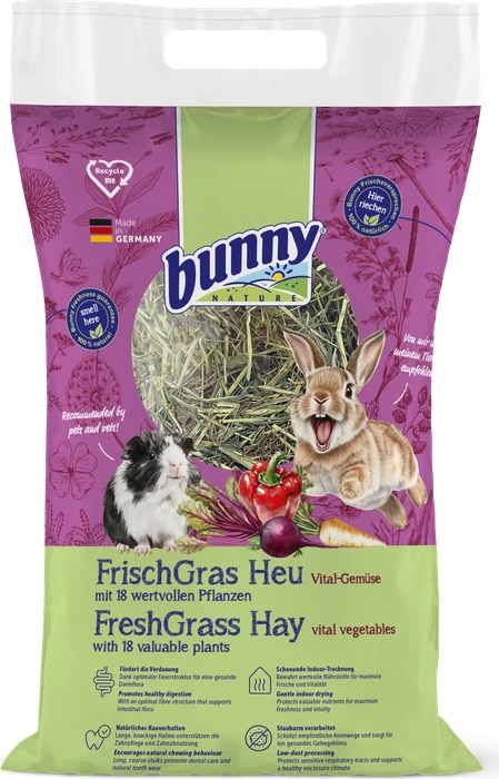 bunny Allgäuer Frisch Gras Heu mit Vital-Gemüse
