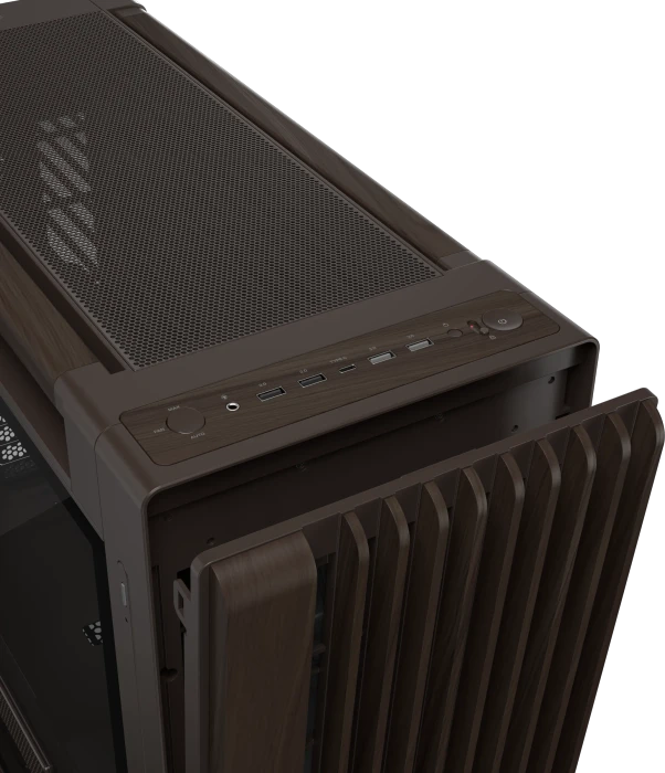 ASUS ProArt PA602 Wood Edition Retro Brown, braun, Tempered Glass Panel, Glasfenster