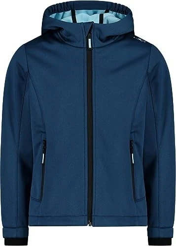 CMP Softshell Melange Fix Hood Funktionsjacke maiolica mel (Junior)