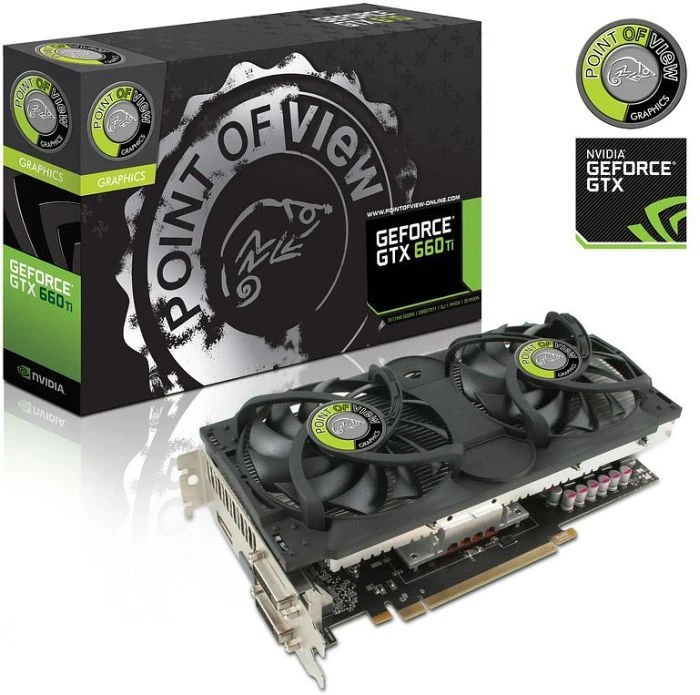 Point of View GeForce GTX 660 Ti, 3GB GDDR5, 2x DVI, HDMI, DP