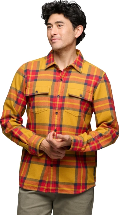 Black Diamond Project Twill Hemd langarm amber/coral red (Herren)