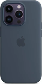 Apple Silikon Case mit MagSafe für iPhone 14 Pro sturmblau