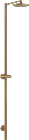 Hansgrohe AXOR Starck Nature Duschsäule mit Kopfbrause 240 1jet ohne Handbrause brushed bronze