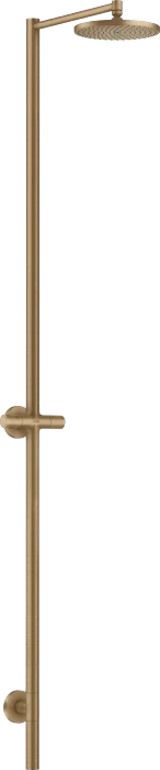 Hansgrohe AXOR Starck Nature Duschsäule mit Kopfbrause 240 1jet ohne Handbrause brushed bronze