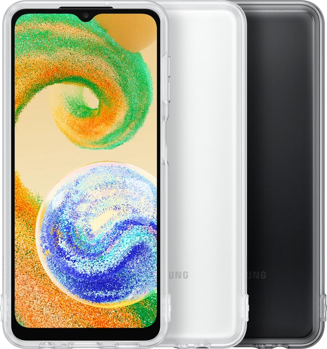 Samsung Soft Clear Cover für Galaxy A04s schwarz