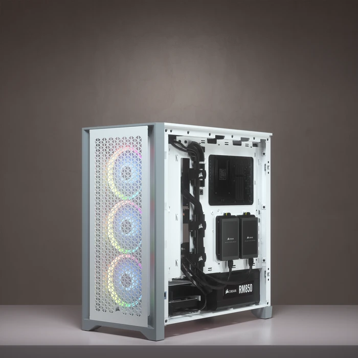 Corsair 4000D Airflow, weiß, Glasfenster
