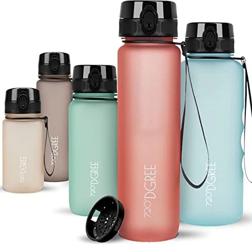 720°DGREE uberBottle softTouch Trinkflasche 1l flamingo pink