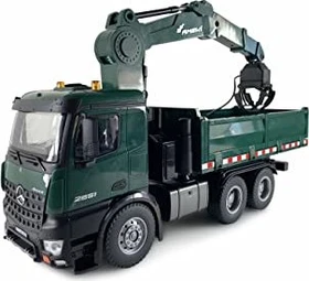 Amewi Mercedes-Benz Arocs Lizenz Kranwagen mit Kipper RTR grün