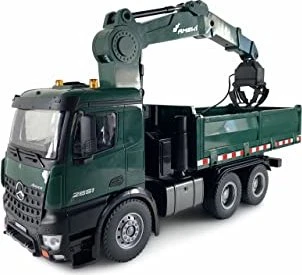 Amewi Mercedes-Benz Arocs Lizenz Kranwagen mit Kipper RTR grün