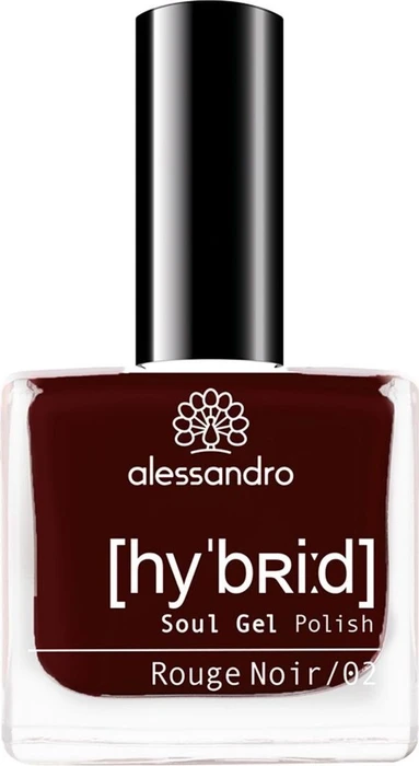 Alessandro Hybrid Soul Gel Nagellack 121 rouge noir, 8ml