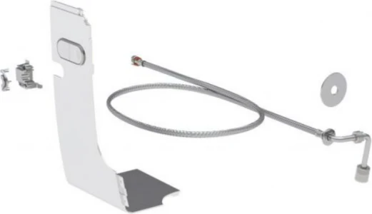 Geberit Wasseranschlussset für UP-Spülkästen 8/12cm für Geberit AquaClean Mera WC-Komplettanlagen, weiß-alpin