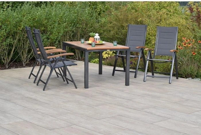 Merxx Paxos Gartenmöbel-Set grau/braun, 5-tlg.