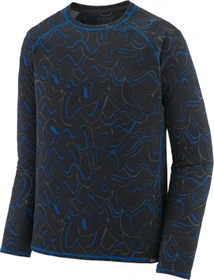 Patagonia Capilene Midweight Crew Funktionsshirt langarm small currents: endless blue (Herren)