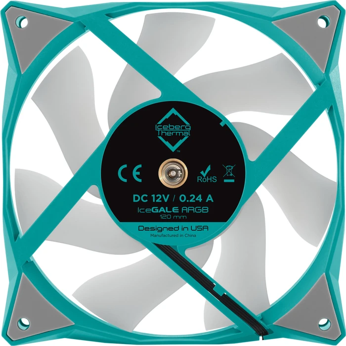 Iceberg Thermal IceGALE ARGB, Teal, 120mm