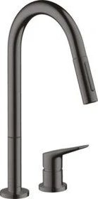 Hansgrohe Axor Citterio M 2-Loch 220 mit Ausziehbrause brushed black chrome