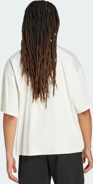 adidas Soft Lux T-Shirt kurzarm off white (Herren) (KB8095) – Bild 2 von 6