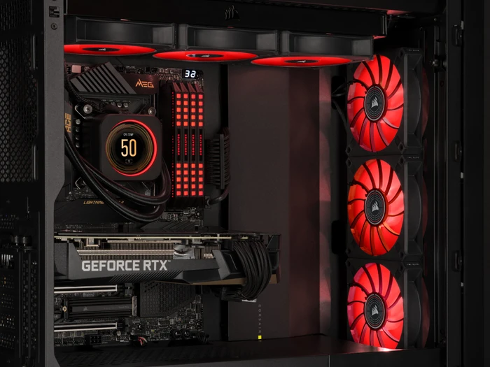 Corsair ML Series ML140 LED Elite Red, schwarz, 140mm