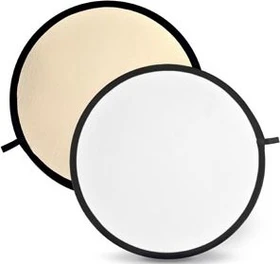 Godox Collapsible 2-in-1 Reflector Disc Soft-Gold weiß RFT-03 60cm