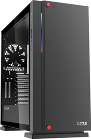AZZA Zircon 7000, schwarz, Glasfenster (CSAZ-7000B)