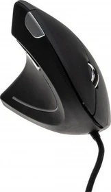Dacomex V150UG Vertical Mouse, schwarz, Linkshänder, USB (225127)