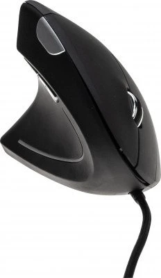 Dacomex V150UG Vertical Mouse, schwarz, Linkshänder, USB