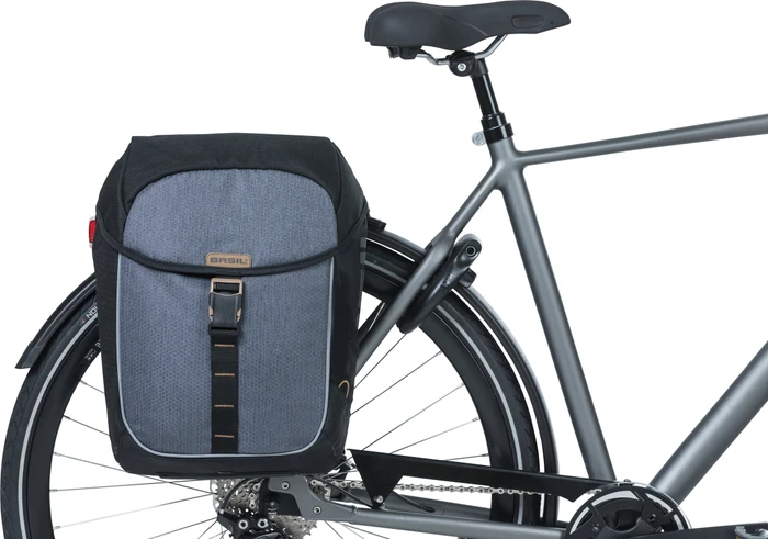 Basil Miles Doppeltasche MIK Gepäcktasche grau/schwarz