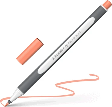 Schneider Paint-It 070 Brush Pen Pastell aprikose, 10er-Pack