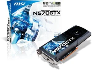 MSI GeForce GTX 570, N570GTX-M2D12D5/OC, 1.25GB GDDR5, 2x DVI, Mini HDMI