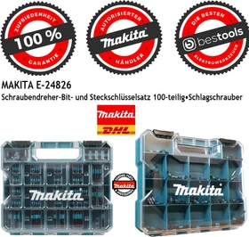 Makita Bitset inkl. Werkzeugbox, 100-tlg.